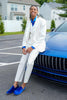 Load image into Gallery viewer, Shawl Lapel 3 Pieces White Men&#39;s Prom Suits