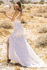 Load image into Gallery viewer, Ivory Open Back Boho Lace Wedding Dress