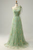 Load image into Gallery viewer, Grey Blue A-Line One Shoulder Prom Dress With Embroidery