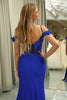 Load image into Gallery viewer, Sparkly Mermaid Royal Blue Long Prom Dress With Appliques