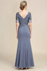 Load image into Gallery viewer, Grey Appliques Mother of Bride Dress