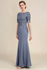 Load image into Gallery viewer, Grey Appliques Mother of Bride Dress