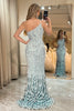Load image into Gallery viewer, Sparkly Mermaid One Shoulder Sequin Long Prom Dress