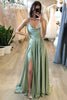 Load image into Gallery viewer, Blush Spaghetti Straps Simple Bridesmaid Dress with Bowknot