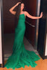 Load image into Gallery viewer, Fuchsia Mermaid Spaghetti Straps Prom Dress with Appliques