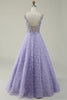 Load image into Gallery viewer, Purple Tulle Quinceanera Dress with Beaded
