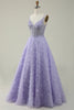 Load image into Gallery viewer, Purple Tulle Quinceanera Dress with Beaded