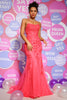 Load image into Gallery viewer, Spaghetti Straps Appliques Mermaid Prom Dress