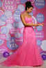 Load image into Gallery viewer, Fuchsia Spaghetti Straps Mermaid Prom Dress with Appliques