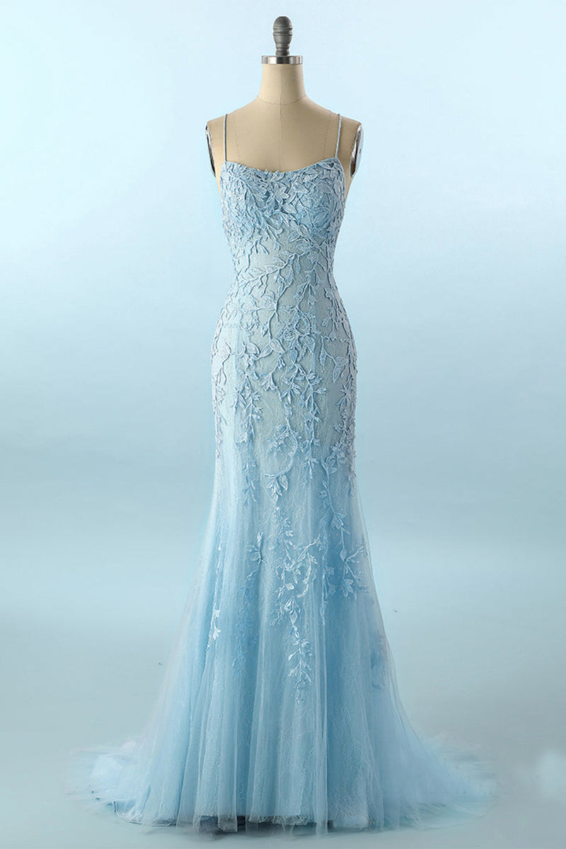 Load image into Gallery viewer, Mermaid Yellow Long Prom Dress with Appliques