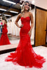 Load image into Gallery viewer, Strapless Mermaid Corset Prom Dress with Appliques