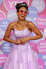 Load image into Gallery viewer, A-Line Spaghetti Straps Lavender Pricess Prom Dress with Appliques