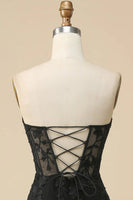 Load image into Gallery viewer, Pink Corset Sweetheart Long Lace Mermaid Prom Dress with Slit