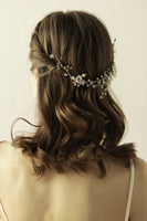 Load image into Gallery viewer, Rhinestone Flower Bridal Tiara