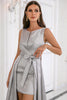 Load image into Gallery viewer, Grey High-low Bodycon Party Dress