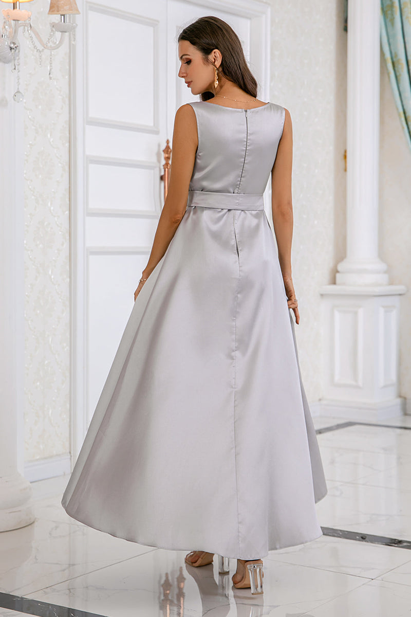 Load image into Gallery viewer, Grey High-low Bodycon Party Dress