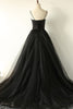 Load image into Gallery viewer, Black Sweetheart Tulle Prom Dress