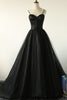 Load image into Gallery viewer, Black Sweetheart Tulle Prom Dress