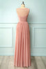 Load image into Gallery viewer, Long V-neck Bridesmaid Dress