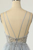 Load image into Gallery viewer, Gorgeous A Line Spaghetti Straps Grey Short Homecoming Dress with Beading