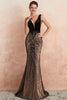 Load image into Gallery viewer, Black Sequins Mermaid Sparkly Prom Dress