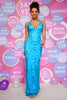 Load image into Gallery viewer, Blue Sheath Sparkly Prom Dress with Sequins