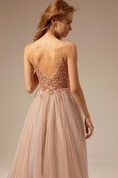 Load image into Gallery viewer, Spaghetti Straps Long Prom Dress With Slit