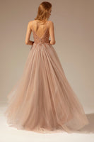 Load image into Gallery viewer, Spaghetti Straps Long Prom Dress With Slit