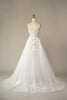 Load image into Gallery viewer, A Line Wedding Dress with Appliques