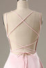 Load image into Gallery viewer, Simple Pink A Line Short Prom Dress