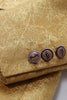 Load image into Gallery viewer, Golden One Button Jacquard Men&#39;s Prom Blazer