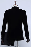 Load image into Gallery viewer, Black Velvet Men&#39;s Tuxedo for Party