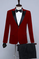 Load image into Gallery viewer, Black Velvet Men&#39;s Tuxedo for Party