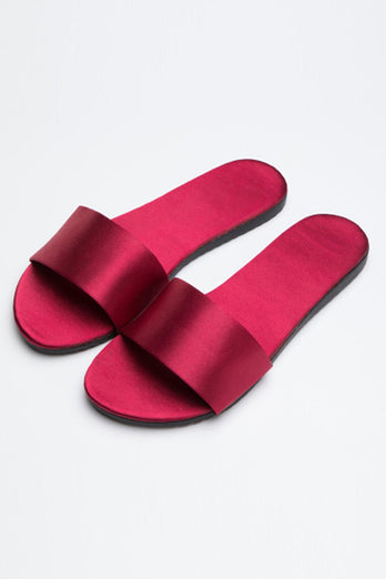 Satin Resistant Silk Bridal Slippers