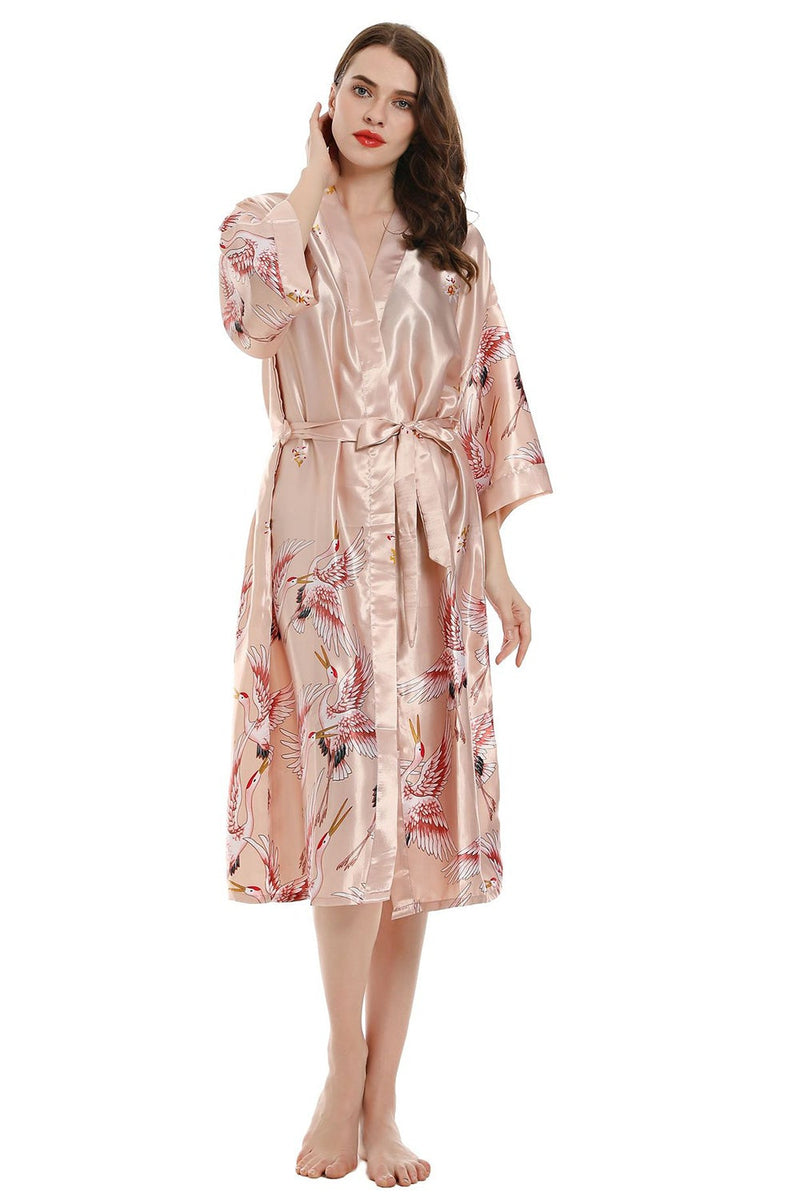 Load image into Gallery viewer, Blush Print Kimono Bridal Party Robes