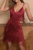 Load image into Gallery viewer, Spaghetti Straps White Graduation Dress with Tassel