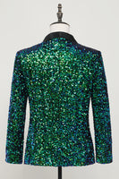 Load image into Gallery viewer, Green Sequined Men&#39;s Blazer Jacket