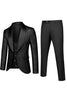 Load image into Gallery viewer, White Men&#39;s 3-Piece Suits Jacquard Tuxedo