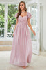 Load image into Gallery viewer, Chiffon A-Line Dusty Rose Formal Dress