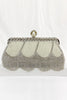 Load image into Gallery viewer, Black Beaded Fringes Party Handbag