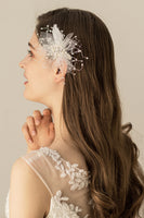 Load image into Gallery viewer, Sweet Feather Yarn Flower Handmade Hair Clip