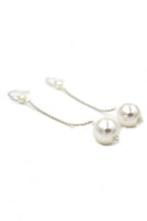 Load image into Gallery viewer, Large Pearl Fish Silk Thread Bridal Headband Earrings