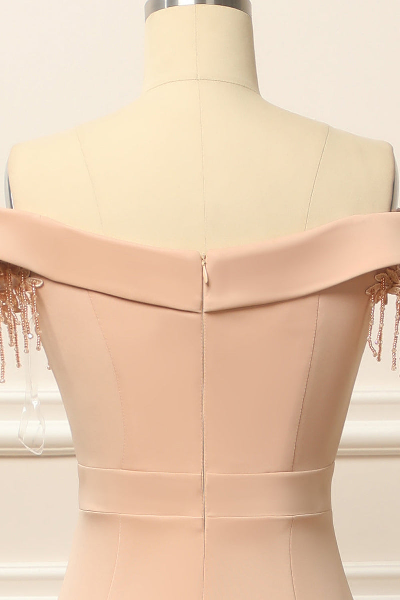 Load image into Gallery viewer, Mermaid Blush Prom Formal Dress with Appliques