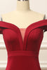 Load image into Gallery viewer, Simple Mermaid Burgundy Long Prom Dress