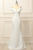 Load image into Gallery viewer, Mermaid Off the Shoulder White Wedding Dress