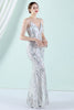 Load image into Gallery viewer, White Spaghetti Straps Prom Dress