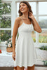 Load image into Gallery viewer, Open Back Spaghetti Straps White Graduation Dress