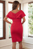 Load image into Gallery viewer, Black Bodycon Cocktail Dress with Belt