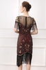 Load image into Gallery viewer, Black Sequins Bodycon Sparkly Party Dress with Fringes