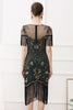 Load image into Gallery viewer, Black Sequins Bodycon Sparkly Party Dress with Fringes